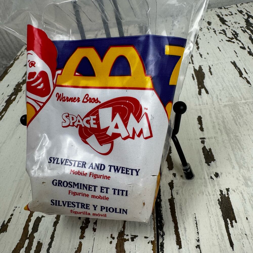 McDonald's 1996 Space Jam # 7 Happy Meal Toy Sylvester Tweety Bird NIP NOS Vtg